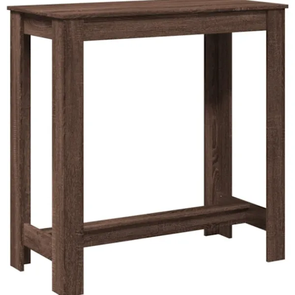 vidaXL Småbord>Barbord brun ek 102x50x103,5 cm konstruerat trä