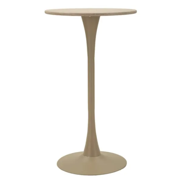 B2X Balkongmöbler>Barbord, krämfärgad, Ø 60 x 106 cm, modern design