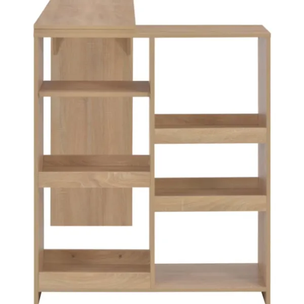 vidaXL Matbord>Barbord med flyttbar hylla ek 138x39x110 cm