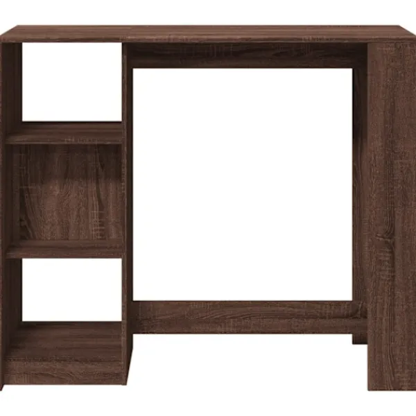 vidaXL Matbord>Barbord med hylla brun ek 124x46x103,5 cm konstruerat trä