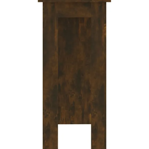 vidaXL Matbord>Barbord med hylla rökig ek 102x50x103,5 cm konstruerat trä