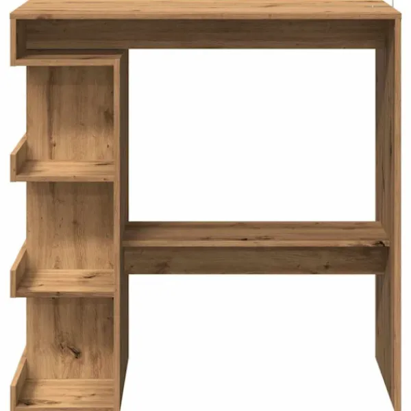 vidaXL Matbord>Barbord med hyllor artisan ek 100x48x101,5 cm