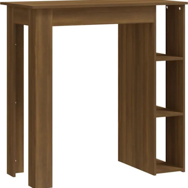 vidaXL Matgrupper>Barbord med hyllor sonoma-ek 102x50x103,5 cm konstruerat trä