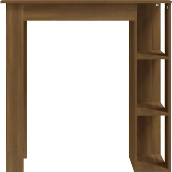 vidaXL Matgrupper>Barbord med hyllor sonoma-ek 102x50x103,5 cm konstruerat trä