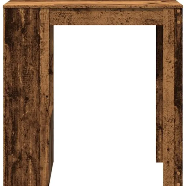 vidaXL Matbord>Barbord med ställ åldrat trä 102x50x103,5 cm konstruerat trä
