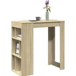 vidaXL Matbord>Barbord med ställ sonoma-ek 102x50x103,5 cm konstruerat trä