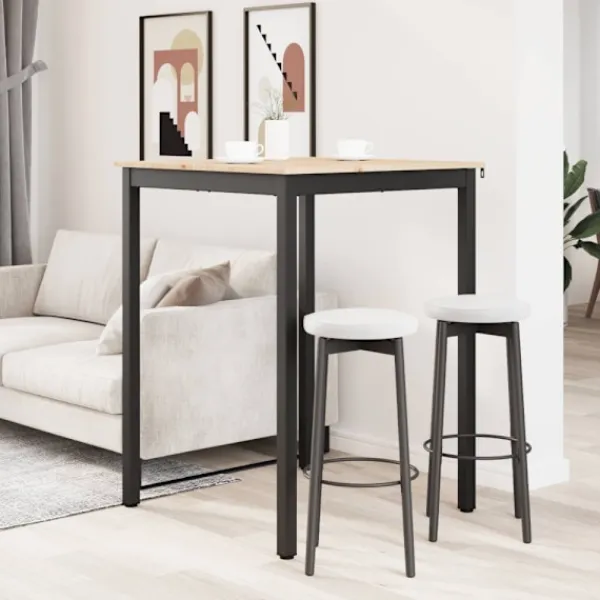 vidaXL Matgrupper>Barbord Naturfärg 110 x 55 x 105 cm Massiv furu
