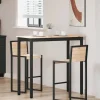vidaXL Matgrupper>Barbord Naturfärg 110 x 55 x 105 cm Massiv furu