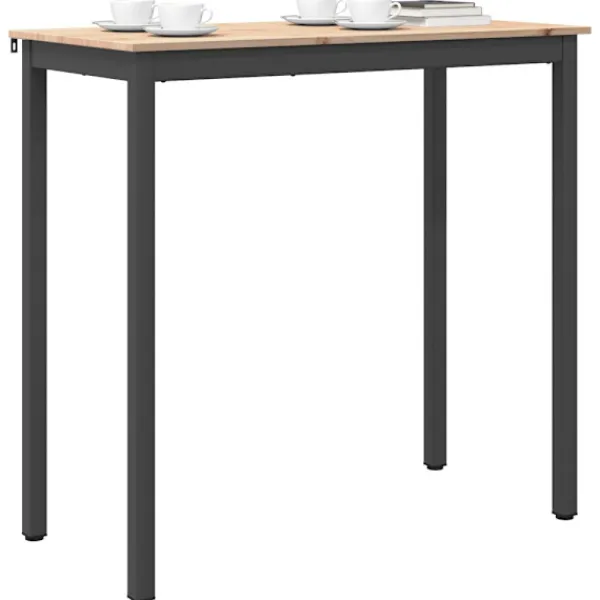 vidaXL Matgrupper>Barbord Naturfärg 110 x 55 x 105 cm Massiv furu