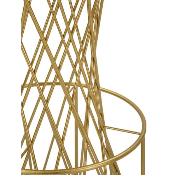 B2X Balkongmöbler>Barbord, Runt 70x103 cm, Guldflätad Design