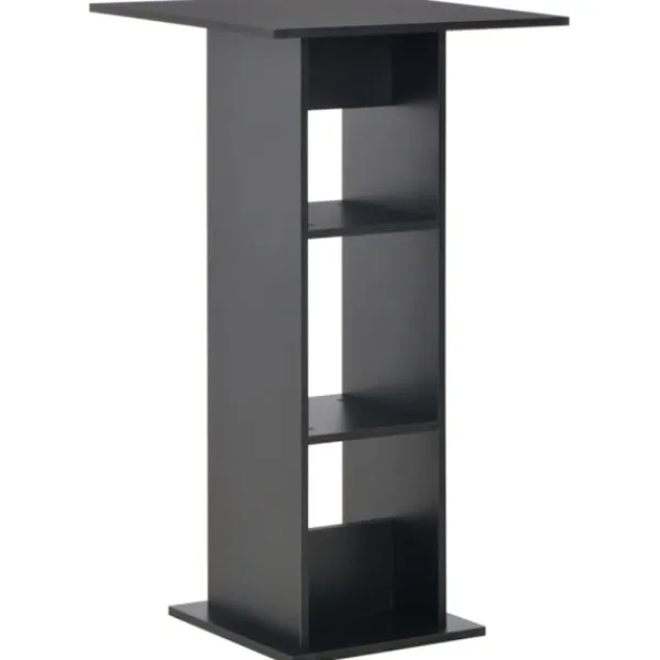 vidaXL Matbord>Barbord svart 60x60x110 cm