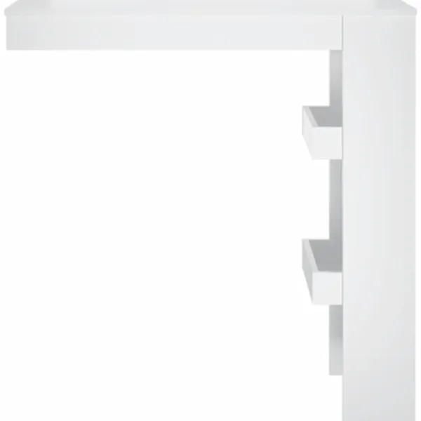 vidaXL Matbord>Barbord väggmonterat vit glans 102x45x103,5 cm konstruerat trä