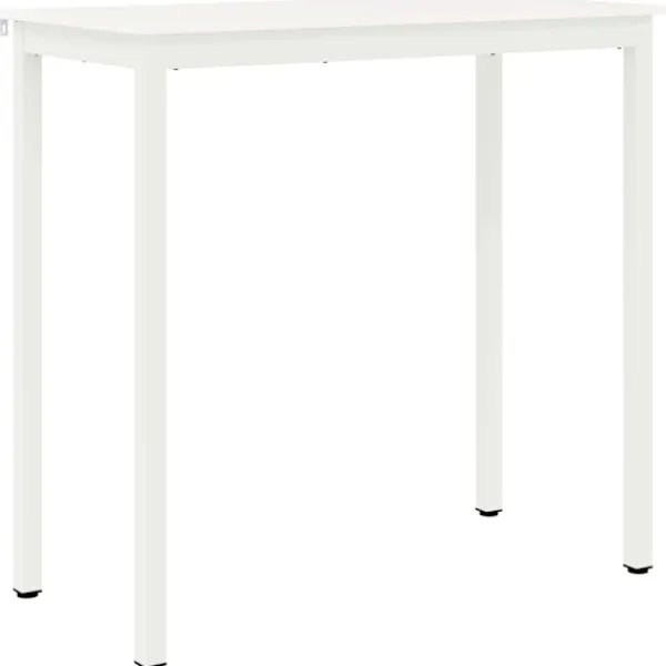 vidaXL Matgrupper>Barbord Vit 110 x 55 x 105 cm Massiv furu