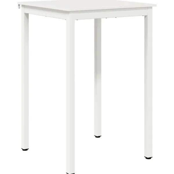 vidaXL Matgrupper>Barbord Vit 110 x 55 x 105 cm Massiv furu