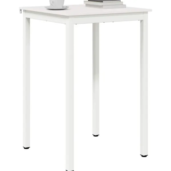 vidaXL Matgrupper>Barbord Vit 110 x 55 x 105 cm Massiv furu