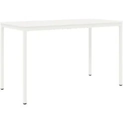 vidaXL Matbord>Barbord Vit 110 x 55 x 105 cm Massiv furu