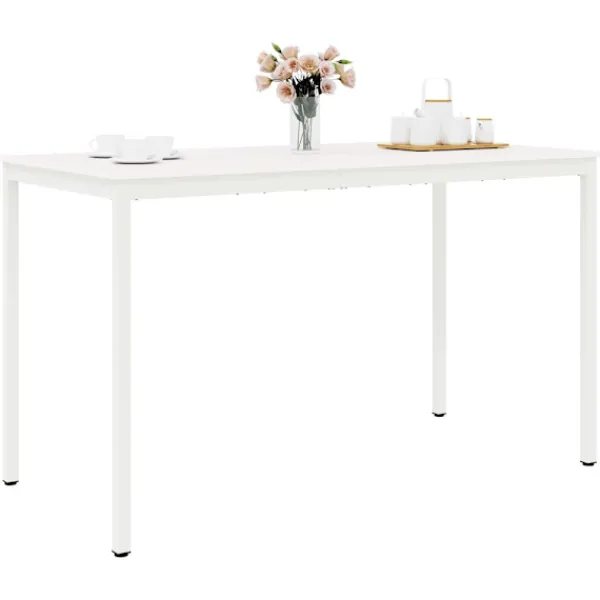 vidaXL Matbord>Barbord Vit 110 x 55 x 105 cm Massiv furu