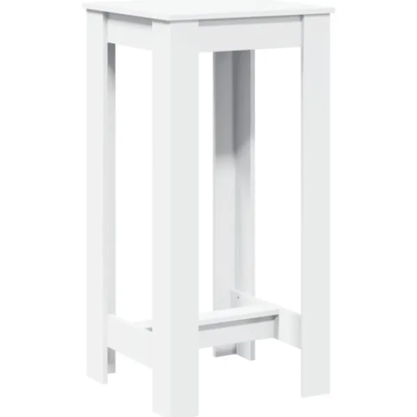vidaXL Balkongmöbler>Barbord vit 51x50x103,5 cm konstruerat trä