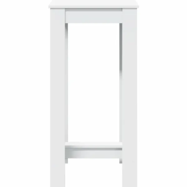 vidaXL Balkongmöbler>Barbord vit 51x50x103,5 cm konstruerat trä