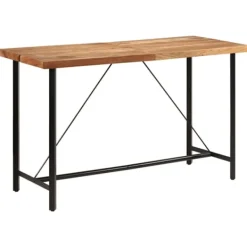vidaXL Matbord>Barbord 180x70x107 cm massivt akaciaträ och järn