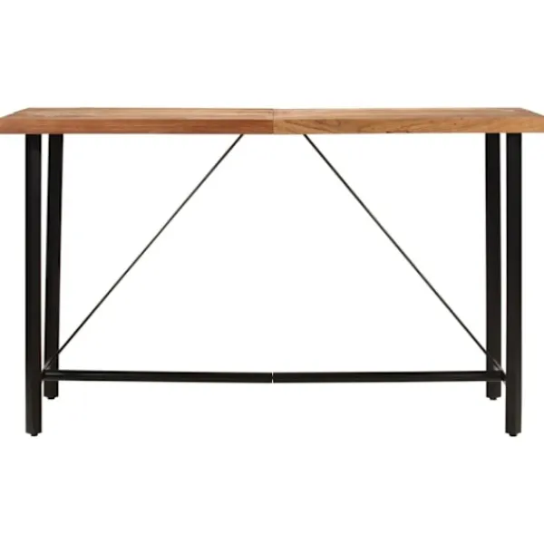 vidaXL Matbord>Barbord 180x70x107 cm massivt akaciaträ och järn