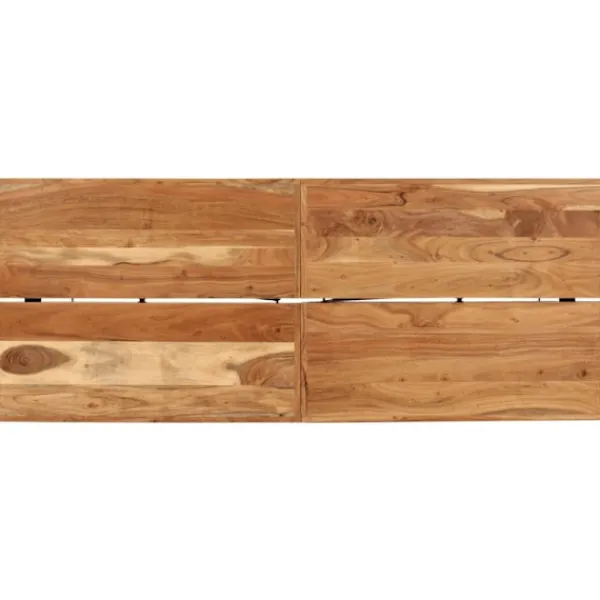 vidaXL Matbord>Barbord 180x70x107 cm massivt akaciaträ och järn