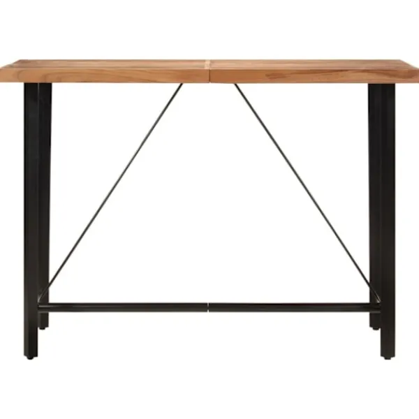 vidaXL Matbord>Barbord 150x70x107 cm massivt akaciaträ och järn