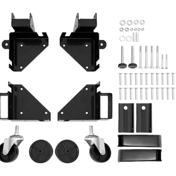 DUOKU Balkongmöbler>Basmobil--Viktkapacitet 181,4 kg-Justerbar från 9,5" x 9,5" till oändligheten-Universell robust stödfot med svängbara hjul