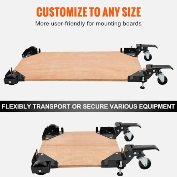 DUOKU Balkongmöbler>Basmobil--Viktkapacitet 181,4 kg-Justerbar från 9,5" x 9,5" till oändligheten-Universell robust stödfot med svängbara hjul