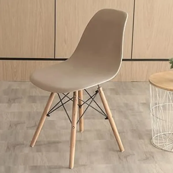 Stolar>(Beige, 1 st) Skandinaviska stolsöverdrag Stretch Velvet Luxury
