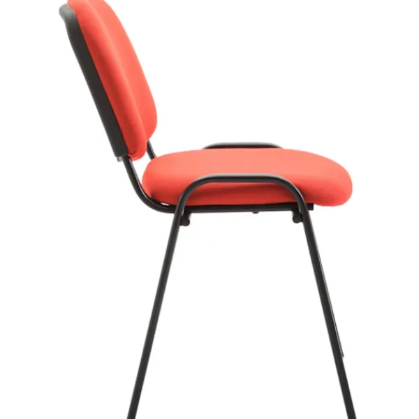 BellaFurn Kontorsmöbler>Bekväm besökarstol, mottagningsstol, stapelbar design, idealisk för kontor och konferensfärg: Röd