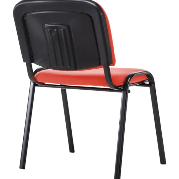 BellaFurn Kontorsmöbler>Bekväm besökarstol, mottagningsstol, stapelbar design, idealisk för kontor och konferensfärg: Röd