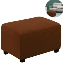 Sittpuffar>Bekväm Stretch Ottoman Överdrag Fällbar Förvaringspall Möbel