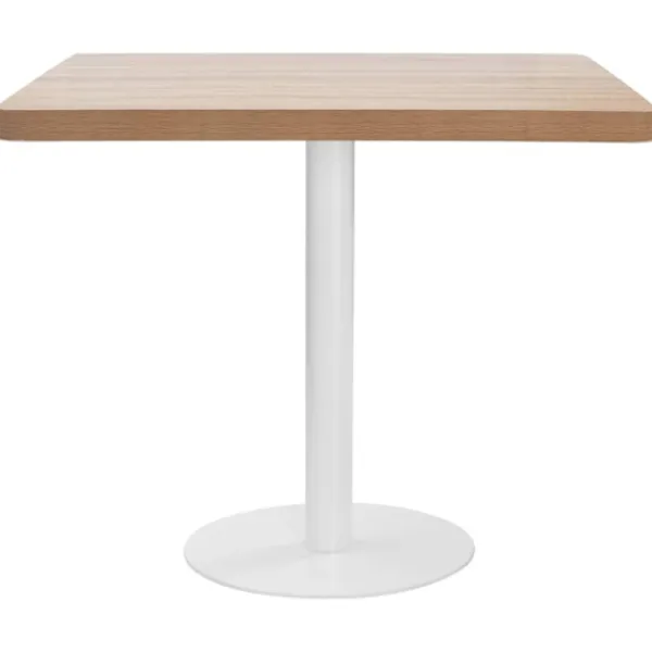 vidaXL Småbord>Bistrobord ljusbrun 80X80 cm MDF