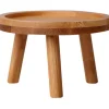 Pallar>Blomkrukställ i trä - Hög pall för balkong - Rund hylla för inomhus- och utomhusbruk (8x8x7cm)
