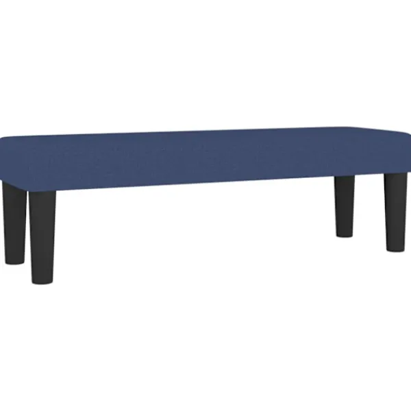 vidaXL Pallar>Bänk blå 100x30x30 cm tyg