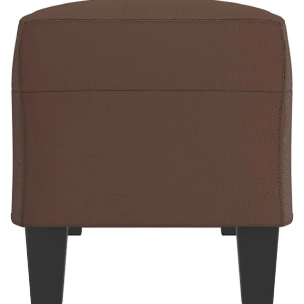 vidaXL Balkongmöbler>Bänk brun 100x35x41 cm konstläder
