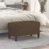 vidaXL Balkongmöbler>Bänk brun 70x35x41 cm tyg