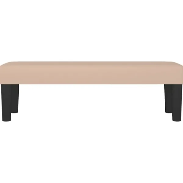 vidaXL Balkongmöbler>Bänk cappuccino 100x30x30 cm konstläder