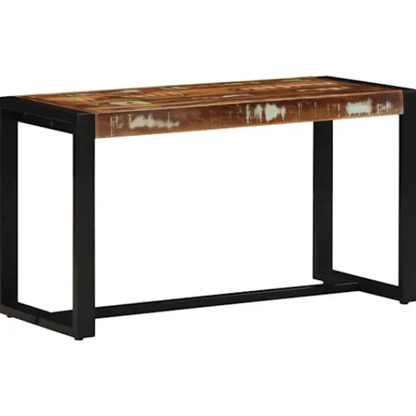 vidaXL Balkongmöbler>Bänk flerfärgad 80x35x45 cm massivt trä återvunnet