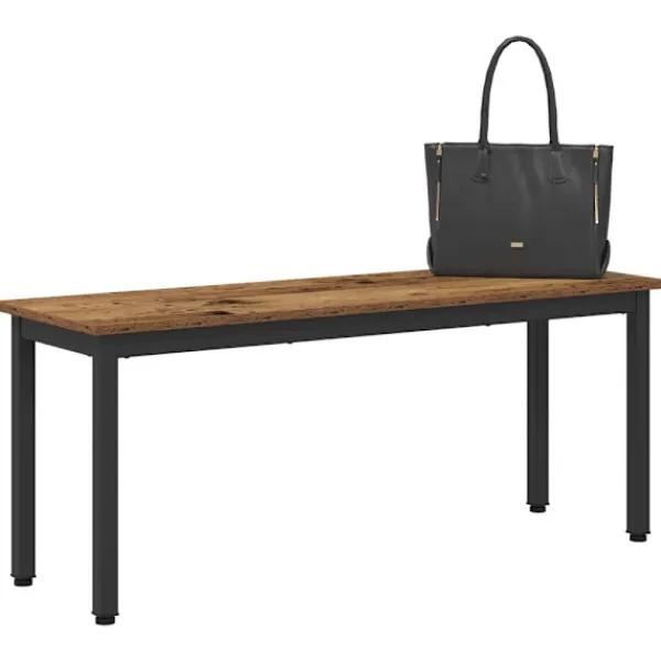 vidaXL Matgrupper>bänk Gammalt trä 110 x 35 x 45 cm Konstruerat trä