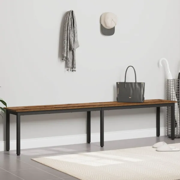 vidaXL Matgrupper>bänk Gammalt trä 200 x 35 x 45 cm Konstruerat trä