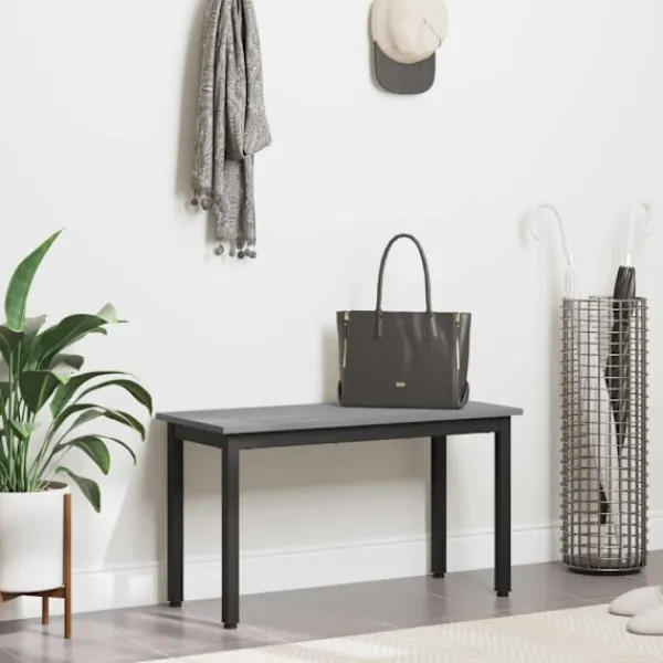 vidaXL Matgrupper>bänk Grå Sonoma 80 x 35 x 45 cm Konstruerat trä