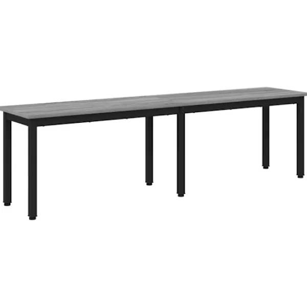 vidaXL Matgrupper>bänk Grå Sonoma 160 x 35 x 45 cm Konstruerat trä
