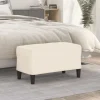 vidaXL Pallar>Bänk gräddvit 70x35x41 cm sammet
