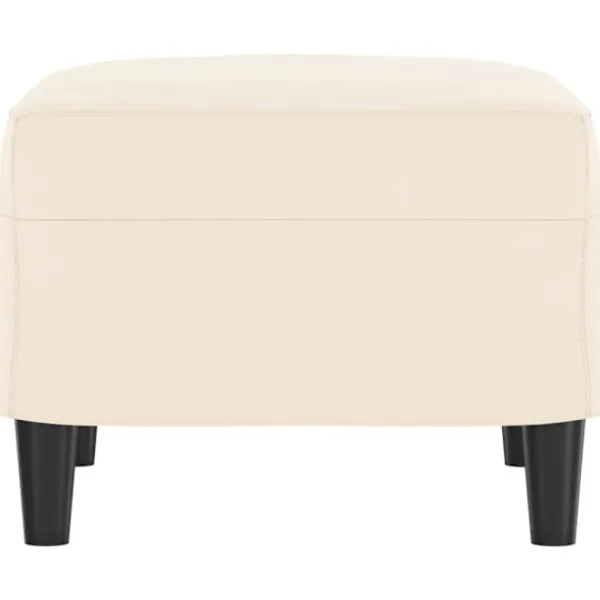 vidaXL Pallar>Bänk gräddvit 70x35x41 cm sammet