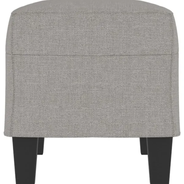vidaXL Pallar>Bänk ljusgrå 70x35x41 cm tyg