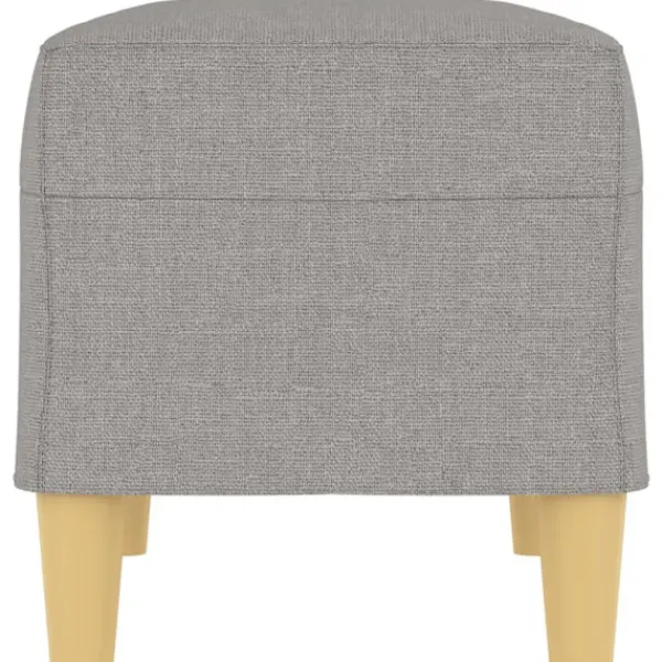 vidaXL Pallar>Bänk ljusgrå 70x35x41 cm tyg