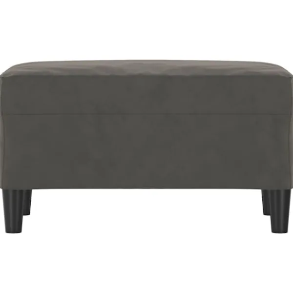 vidaXL Pallar>Bänk mörkgrå 70x35x41 cm sammet