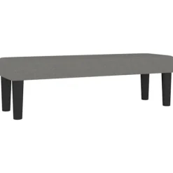 vidaXL Balkongmöbler>Bänk mörkgrå 100x30x30 cm tyg